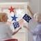 Beistle 7.5" x 7.75" Red, White & Blue Plastic Star Cutouts, 6ct.